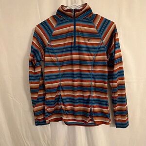 Striped Quarter-Zip Pullover